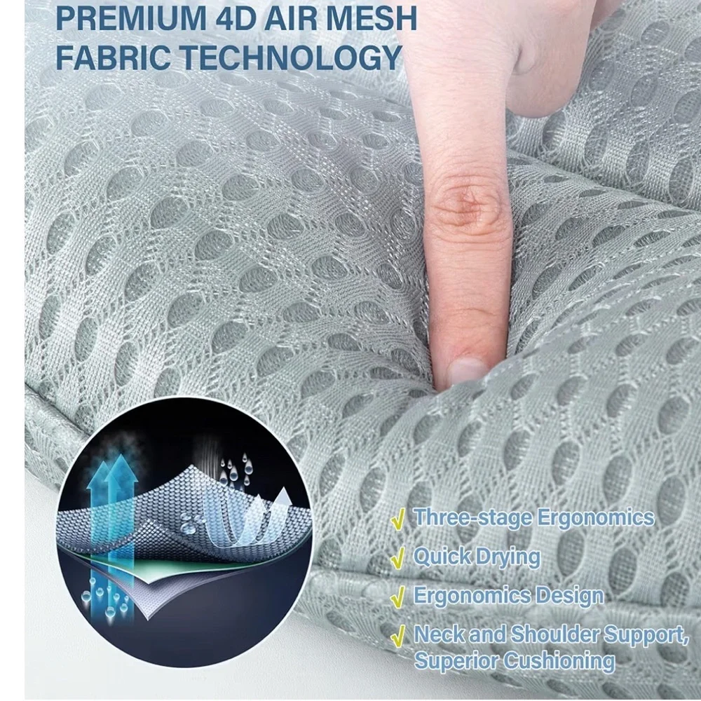 NEW-Luxury Bathtub Pillow  Head,Neck Shoulder & Back Support Relax Bathing Bombs